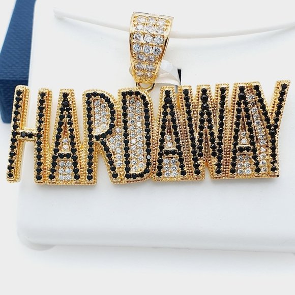 - "14K Gold Plated Cubic Zircon Pendant, EVBRS546 - Picture 4 of 10